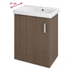 Kép 1/2 - SAPHO THEIA mosdótartó szekrény, 1 ajtóval, 51x70x35cm, rusztikus fenyő (TH057-1616)