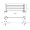 Kép 2/2 - SAPHO BEMETA OMEGA Törölközőtartó polc, 655x55x200mm, króm (104105082) (XR412)