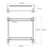 Kép 2/2 - SAPHO BEMETA OMEGA Üvegpolc, 400x385x115mm, króm (104202122) (XR602)
