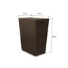 Kép 2/2 - SAPHO ECO PELLE szennyestartó, 43x26x48cm, barna (2462DB)