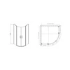 Kép 6/6 - SAPHO GELCO ONE íves zuhanykabin, 800x800mm, transzparent üveg (GO5880)