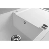 Kép 5/5 - SAPHO Gránit mosogató, egymedencés, 97x50cm, fehér (GR1611)
