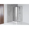 Kép 3/6 - SAPHO AQUALINE ARLETA íves zuhanykabin, 80x80x185cm, transzparent 4mm üveg (HLS800)