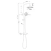 Kép 6/6 - SAPHO AQUALINE LIGA teleszkópos zuhanyoszlop termosztátos csapteleppel, mag.:710-1280mm, bekötés:150mm, króm (SL533)