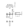 Kép 2/2 - Tres Cuadro-Tres kádperembe építhető kádcsaptelep 180 mm-es kifolyóval 00616106
