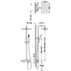 Kép 2/2 - Tres Cuadro-Tres falon kívüli egykaros zuhanyrendszer 00719702