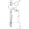 Kép 2/2 - Tres Max-Tres falon kívüli termosztátos zuhanyrendszer 06139301