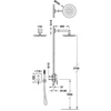Kép 2/2 - Tres Max-Tres egykaros falba építhető zuhanyrendszer Rapid-Box 06228004