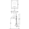 Kép 2/2 - Tres Shower Technology falba építhető elektronikus termosztátos zuhanyrendszer 09286301