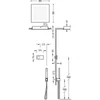 Kép 2/2 - Tres Shower Technology falba építhető elektronikus termosztátos zuhanyrendszer 09286552