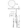 Kép 2/2 - Tres Shower Technology falba építhető elektronikus termosztátos zuhanyrendszer 09286557