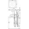 Kép 2/2 - Tres Shower Technology falba építhető elektronikus termosztátos zuhanyrendszer 09288305