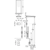 Kép 2/2 - Tres Shower Technology falba építhető elektronikus termosztátos zuhanyrendszer kádbeömlővel 09288318