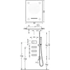 Kép 2/2 - Tres Shower Technology falba építhető elektronikus termosztátos zuhanyrendszer CHROMOTHERAPY 09288401