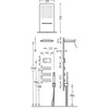 Kép 2/2 - Tres Shower Technology falba építhető elektronikus termosztátos zuhanyrendszer acél 09288408AC