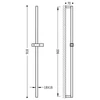 Kép 2/2 - Tres Cuadro-Slim 900 mm-es zuhanyrúd 134520