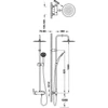 Kép 2/2 - Tres Lex-Tres falon kívüli egykaros zuhanyrendszer 18119102