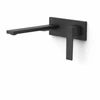 Kép 1/2 - Tres Slim Exclusive egykaros fali mosdócsaptelep 240 mm-es kifolyóval matt fekete 20230012NM
