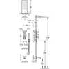 Kép 2/2 - Tres Block-System beépíthető 3 utas termosztátos zuhanyrendszer kádkifolyóval 20635301