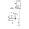 Kép 2/2 - Tres Block-System beépíthető 2 utas termosztátos zuhanyrendszer arany 20725201OR