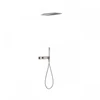 Kép 1/2 - Tres Slim/Cuadro Exclusive falba építhető termosztátos zuhanyrendszer acél 20725202AC