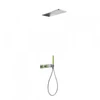 Kép 1/2 - Tres Loft Colors termosztátos falba építhető zuhanyrendszer zöld-króm 20735202VE