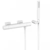 Kép 1/2 - Tres Projekt-Tres falon kívüli termosztátos zuhanycsaptelep matt fehér 21116409BM