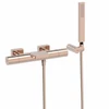 Kép 1/2 - Tres Projekt-Tres falon kívüli termosztátos kádcsaptelep cascade kifolyóval rózsa arany 21117409OP