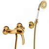 Kép 1/2 - Tres-Clasic egykaros fali zuhanycsaptelep arany 24216701OR