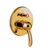 Kép 1/2 - Tres-Clasic egykaros falba építhető 2 utas zuhanycsaptelep arany 24218001OR