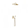 Kép 1/2 - Tres-Clasic falba építhető termosztátos zuhanyrendszer arany 24235202OR