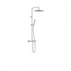 Kép 1/2 - Tres Study Exclusive falon kívüli termosztátos zuhanyrendszer acél 26238701AC