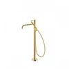 Kép 1/2 - Tres Study Exclusive padlón álló egykaros kádcsaptelep kézi zuhannyal arany 26247001OR