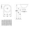 Kép 2/2 - Villeroy & Boch Loop & Friends 39 cm beépíthető mosdó 61403901 (6140 39 01)
