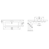 Kép 2/4 - Villeroy & Boch Subway 2.0 130x47 cm mosdó CeramicPlus felülettel 7176 D0 R1 (7176D0R1)