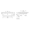 Kép 2/6 - Villeroy & Boch Subway 2.0 130x47 cm mosdó 7176 D2 01 (7176D201)