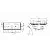 Kép 2/4 - Villeroy & Boch Venticello 130 x 50 cm-es beépíthető dupla mosdó 2 csaplyukkal - 4111DL01