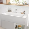 Kép 3/4 - Villeroy & Boch Finion 100 x 50 cm-es beépíthető mosdó 1 csaplyukkal CeramicPlus felülettel rejtett Viflow túlfolyóval - 4164ABR1