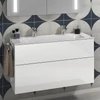 Kép 3/4 - Villeroy & Boch Finion 120 x 50 cm-es beépíthető mosdó 2 csaplyukkal CeramicPlus felülettel - 4164C1R1