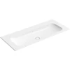 Kép 1/3 - Villeroy & Boch Finion 120 x 50 cm-es beépíthető mosdó Stone White CeramicPlus felülettel csaplyuk és túlfolyó nélkül - 4164C3RW