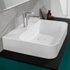 Kép 3/4 - Villeroy & Boch Finion 80 x 47 cm-es mosdó 1 csaplyukkal CeramicPlus felülettel rejtett ViFlow túlfolyóval - 416884R1