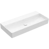 Kép 1/3 - Villeroy & Boch Memento 2.0 100 x 47 cm-es mosdó csaplyuk és túlfolyó nélkül Stone White CeramicPlus felülettel - 4A221FRW