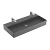 Kép 1/2 - Villeroy & Boch Memento 2.0 100 x 47 cm-es mosdó 2 csaplyukkal Graphite CeramicPlus felülettel túlfolyó nélkül - 4A221KI4