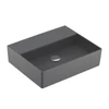Kép 1/2 - Villeroy & Boch Memento 2.0 50 x 42 cm-es mosdó csaplyuk és túlfolyó nélkül Graphite CeramicPlus felülettel - 4A2253I4