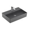 Kép 1/3 - Villeroy & Boch Memento 2.0 60 x 42 cm-es mosdó 1 csaplyukkal Graphite CeramicPlus felülettel túlfolyó nélkül - 4A226LI4