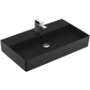 Kép 1/4 - Villeroy & Boch Memento 2.0 80 x 47 cm-es mosdó 1 csaplyukkal Ebony CeramicPlus felülettel - 4A228GS5