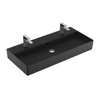 Kép 1/2 - Villeroy & Boch Memento 2.0 100 x 47 cm-es mosdó 2 csaplyukkal Ebony CeramicPlus felülettel - 4A22A4S5