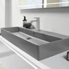 Kép 3/3 - Villeroy & Boch Memento 2.0 120 x 47 cm-es mosdó 1 csaplyukkal Graphite CeramicPlus felülettel - 4A22CLI4