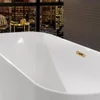 Kép 4/4 - Villeroy & Boch Finion 1700 x 700 mm-e szabadonálló kád Push-to-open lefolyóval és túlfolyóval és kádtöltővel Gold - UBQ177FIN7N300V401