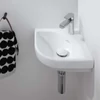 Kép 2/2 - Villeroy & Boch Subway 3.0 Sarokkézmosó Stone White CeramicPlus felülettel 437146RW